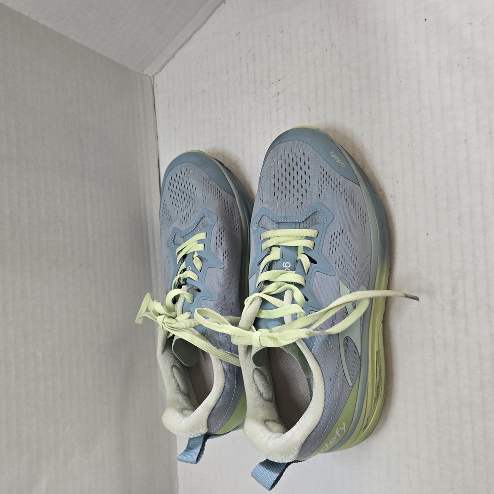 Blue and Green Athletic Running‎ Shoes with Breathable Mesh